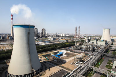 A coal-fired power plant in Tianjin, China.
