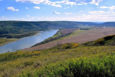 Peace River Valley, the ancestral lands of the Blueberry River First Nations.