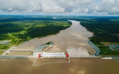 The Lower Sesan II dam on Cambodia's Sesan River.