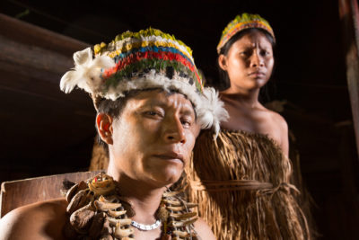 Indigenous people of the Amazon.