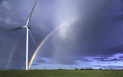 The Meenwaun Wind Farm in Boggaunreagh, Ireland.