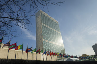 UN headquarters in New York.