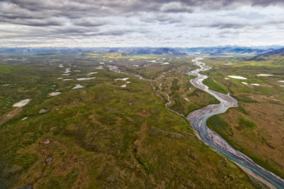 The coastal plain of the Arctic National Wildlife Refuge in Alaska