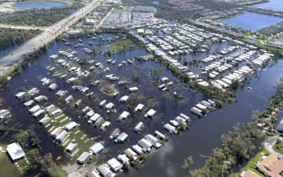 Damage from Hurricane Ian in Sanibel, Florida, on September 29, 2022.