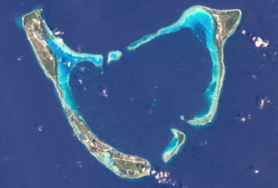 The Addu Atoll in the Maldives, site of a new land reclamation project.