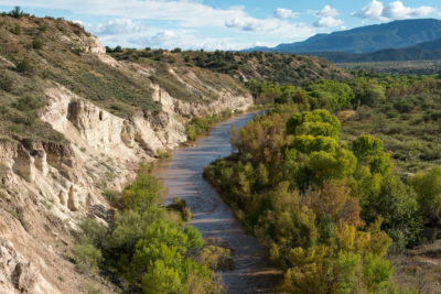 The Verde River is a perennial desert river supplied by mountain springs in Arizona's central highlands. It is a critical water source for the Phoenix metropolitan region, home to 4.7 million people.