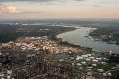More than 150 petrochemical plants and oil refineries operate along Louisiana's 85-mile-long "Cancer Alley."