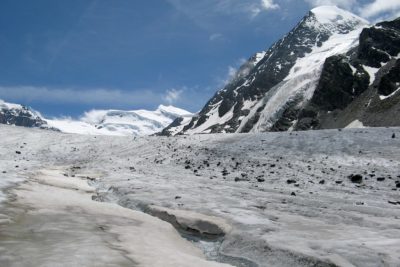 The Corbassière Glacier in Switzerland.