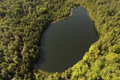 Crawford Lake in Ontario, Canada, where a golden spike would have marked the start of the Anthropocene.