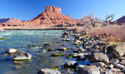 The Colorado flows through Castle Valley, near Moab, Utah.