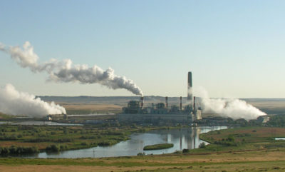 The 922-megawatt Dave Johnson coal-fired power plant near Glenrock, Wyoming.