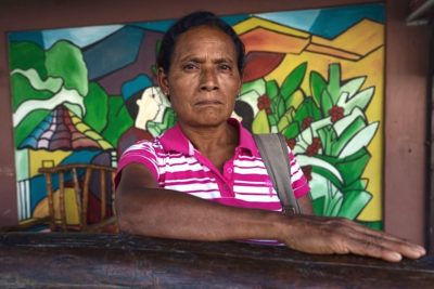 Julia Francisco Martínez, widow of Francisco Martínez Márquez, a Honduran environmental activist killed in 2015.
