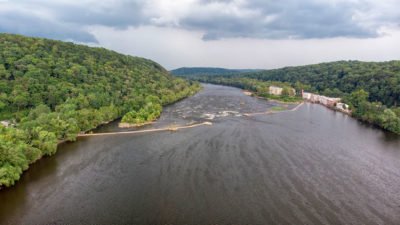 The Delaware River near New Hope, Pennsylvania.