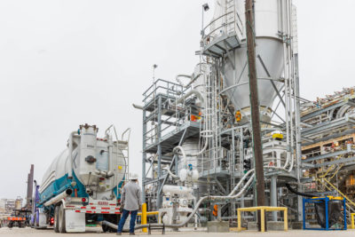 Exxon's advanced recycling facility in Baytown, Texas.