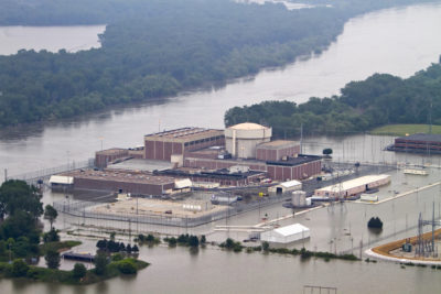 Flooding at the Fort Calhoun nuclear plant in Nebraska, June 2011.