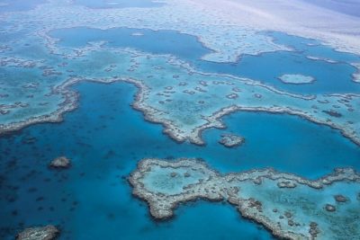 The Great Barrier Reef in Australia.