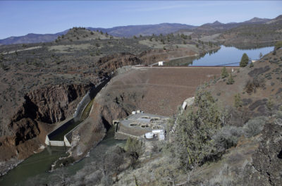 The Iron Gate Dam on the lower Klamath River.