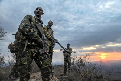 An anti-poaching unit at the Lewa Wildlife Conservancy.