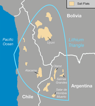 The Lithium Triangle region.