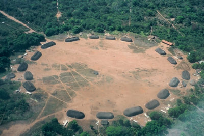A Kuikuro village in the southeastern Amazon.