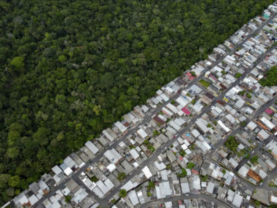 The sprawling Brazilian city of Manaus in the Amazon rainforest. 