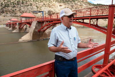 Mark Harris, general manager of the Grand Valley Water Users Association in Colorado, is helping farmers take innovative measures to cope with drought. "Preparation not panic,” he says. “It's a delicate balance."