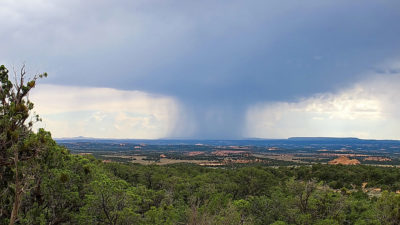 Monsoon rains near Tuba City, Arizona.