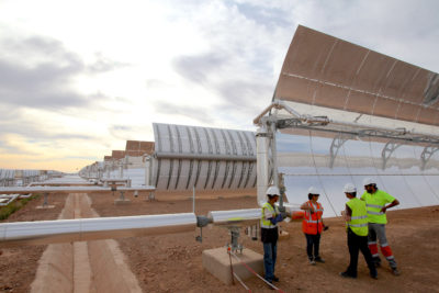 The Noor I solar power station near Ouarzazate, Morocco.