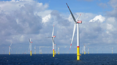 The 385-megawatt Arkona offshore wind farm, located off the coast of Germany in the Baltic Sea.