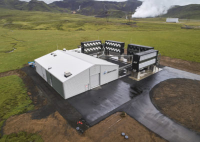 The Orca direct air capture and storage plant, operated by Climeworks, in Hellisheidi, Iceland. 