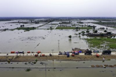 Flooding in Pakistan in September 2022.