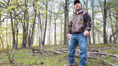 Tim Leiby co-owns his 95-acre forest near Blain, Pennsylvania with eight other families.