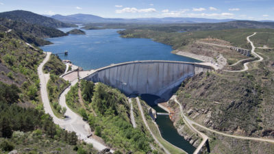The 440-foot-high El Atazar Dam near Madrid, Spain.