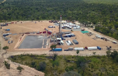 A ReconAfrica oil exploration site in northern Namibia in 2021.