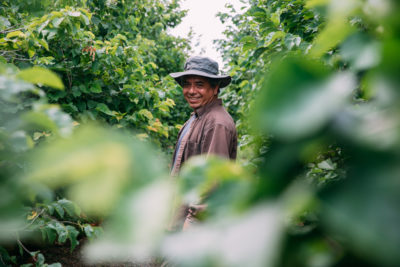 Reginaldo Haslett-Marroquin at his first farm, Finca Marisol, in Northfield, Minnesota.