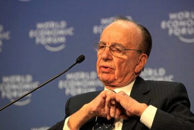 Rupert Murdoch, executive chairman of News Corp, at a meeting of the World Economic Forum, January 30, 2009.