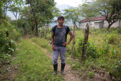 Guatemalan activist Sebastian Juan Hernandez, who has had several friends killed in their fight against the San Mateo Hydroelectric Project.