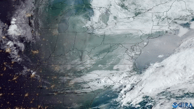 Smoke from wildfires in Canada lingers over the Eastern U.S., June 8, 2023.