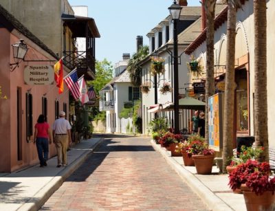 Among the historic U.S. sites at risk from sea level rise is St. Augustine in Florida, the country's oldest continuously inhabited city, founded in 1565.