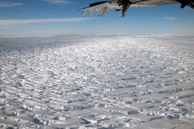 The Thwaites glacier, photographed on a research flight.