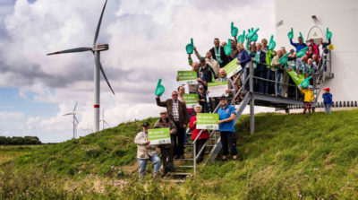 The community-owned Ellhöft wind farm in Nordfriesland, Germany produces enough energy to power 18,750 households.