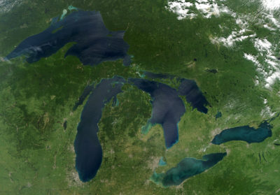 North America's Great Lakes.