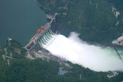 The Xin'anjiang Hydropower Station in Zhejiang, China.