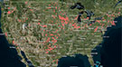 U.S. wind turbine locations