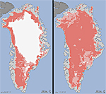 NASA Greenland Ice Melt July 2012