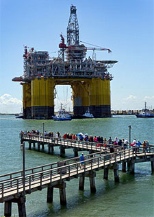 Texas oil platform