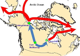 Arctic pipeline map