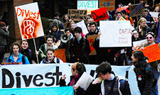 Divestment protest