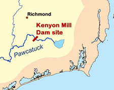 Pawcatuck River map