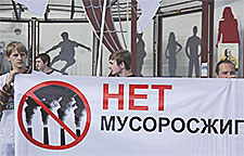 Russian incinerator protesters